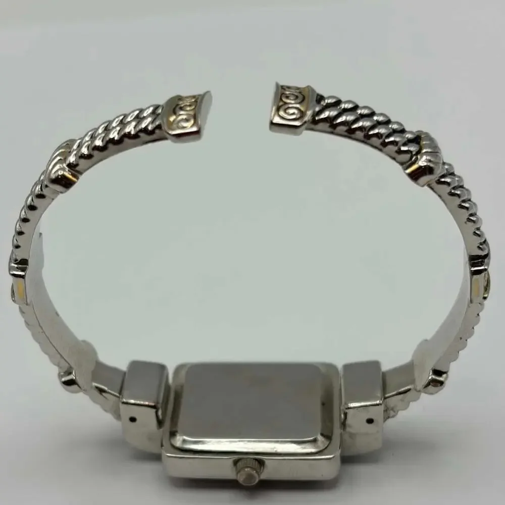 Silver Twist Geneva Watch